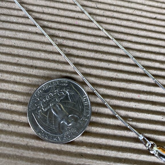 NEW 16" Real Solid Silver (not plated) Diamond Cut Snake Chain - Picture 7 of 7